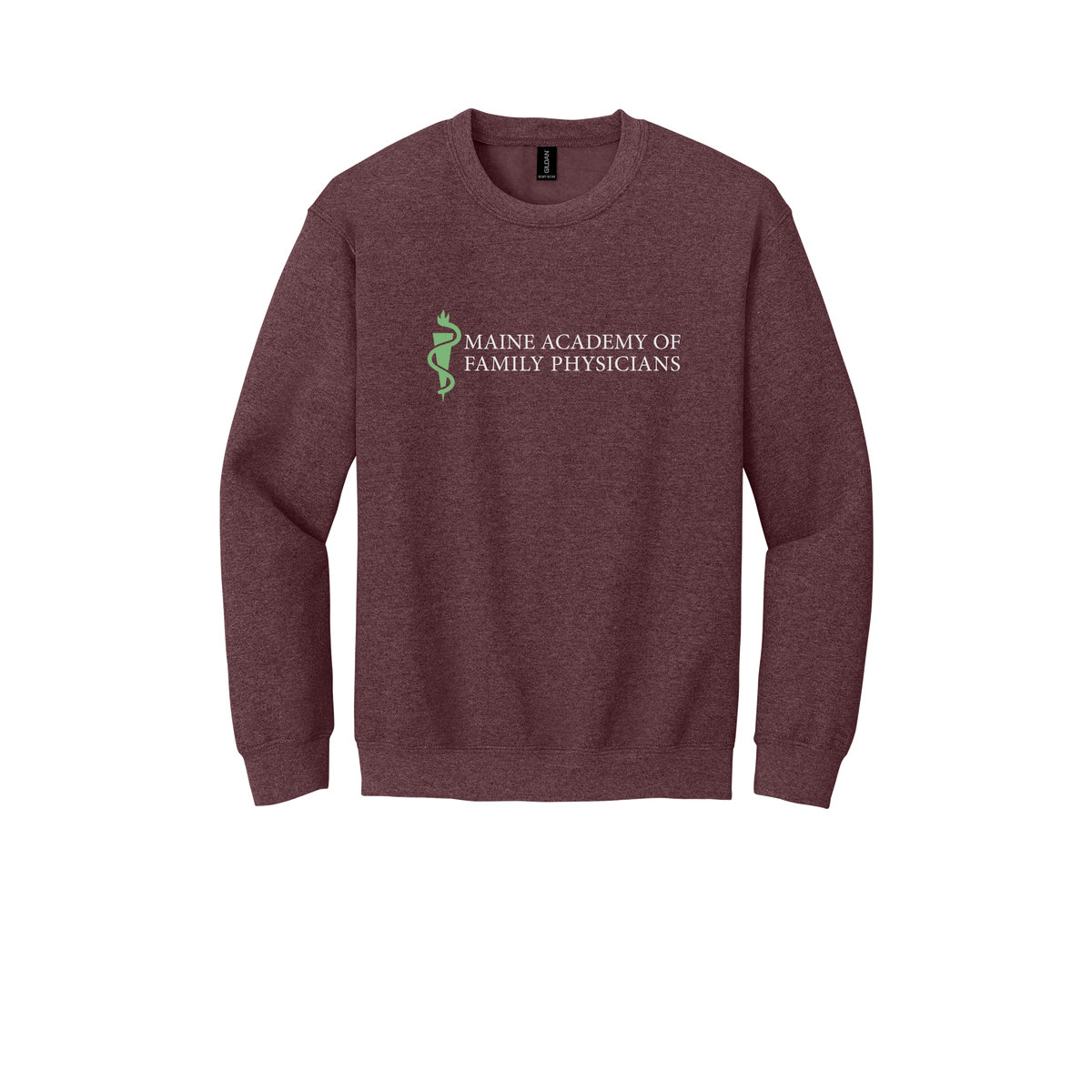 maineafp-clinic-comfort-crewneck-dtf-front-18000-heathersportdarkmaroon-flat-front