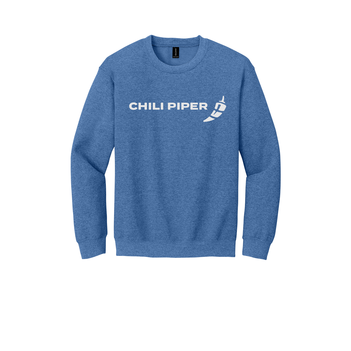chilipiper-comfort-crewneck-dtf-front-18000-heathersportroyal-flat-front