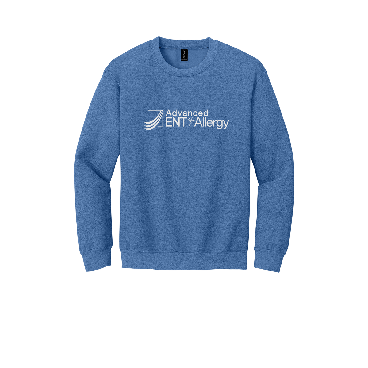advancedentandallergy-clinic-comfort-crewneck-dtf-front-18000-heathersportroyal-flat-front