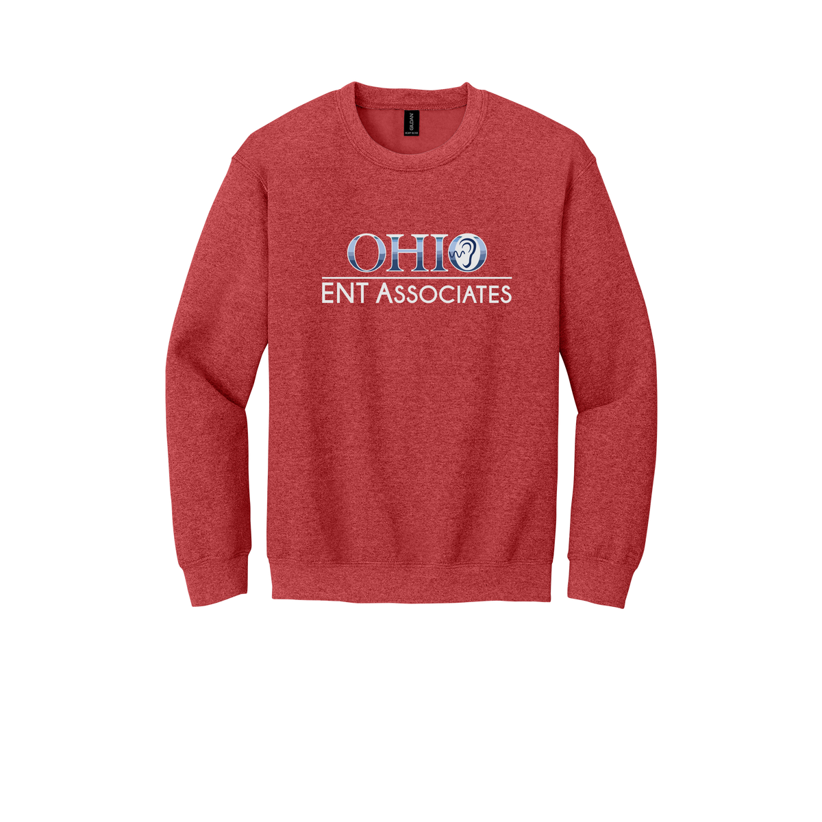 ohioentaudiology-clinic-comfort-crewneck-dtf-front-18000-heathersportscarlet-flat-front