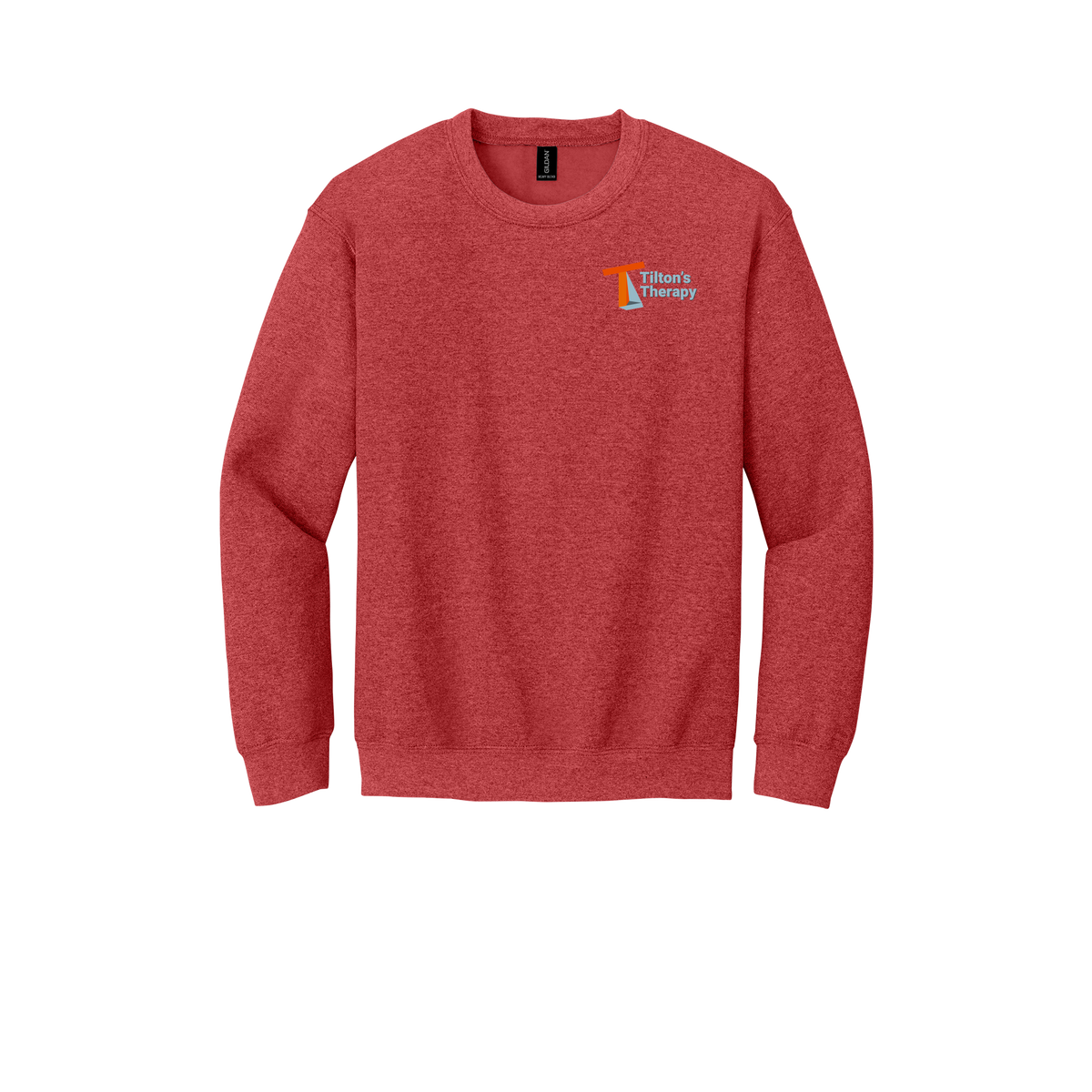 tiltonstherapy-comfort-crewneck-dtf-leftchest-18000-heathersportscarlet-flat-front