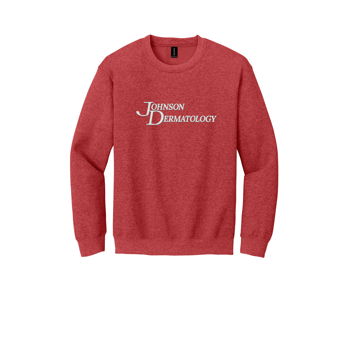 johnsondermatology-clinic-comfort-crewneck-dtf-front-18000-heathersportscarlet-flat-front