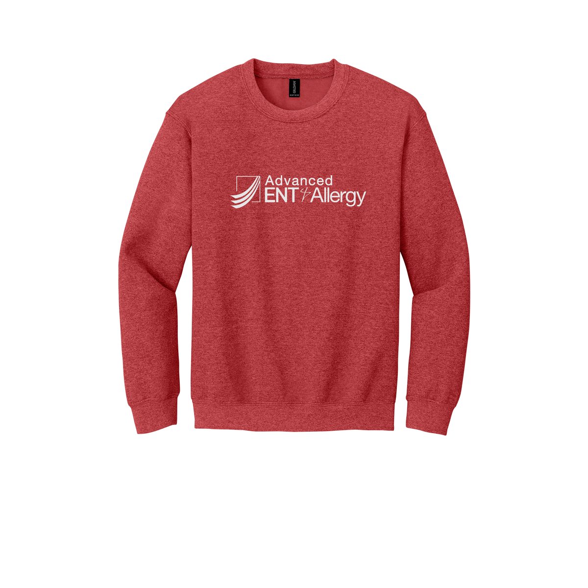 advancedentandallergy-clinic-comfort-crewneck-dtf-front-18000-heathersportscarlet-flat-front