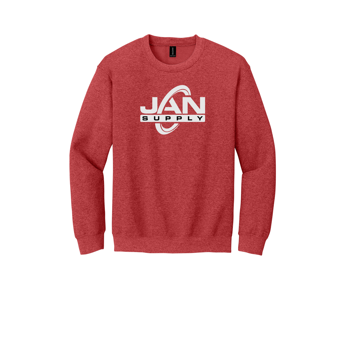 jan-pro-comfort-crewneck-dtf-front-18000-heathersportscarlet-flat-front