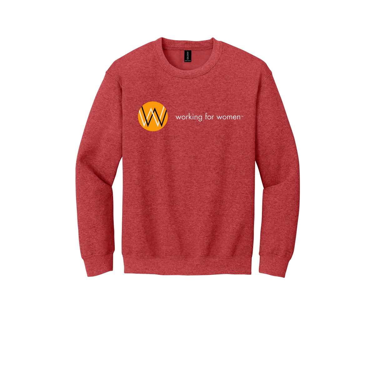 workingforwomen-comfort-crewneck-dtf-front-18000-heathersportscarlet-flat-front