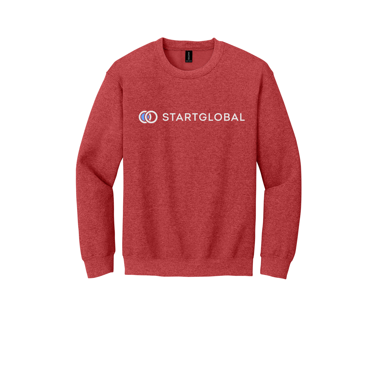 startglobal-comfort-crewneck-dtf-front-18000-heathersportscarlet-flat-front