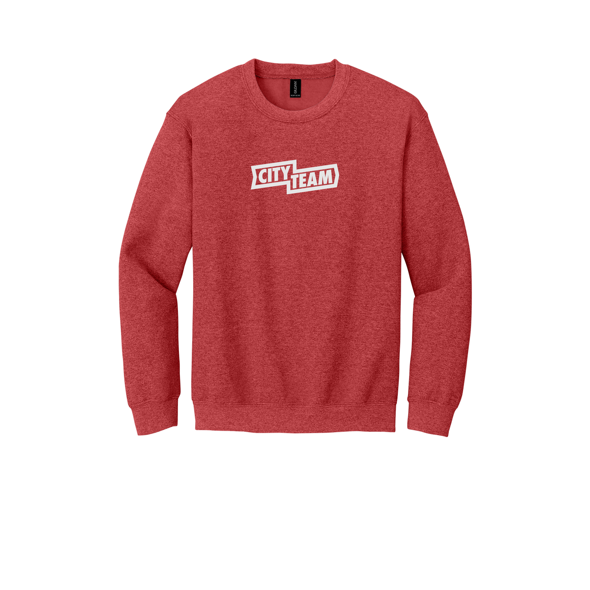 cityteam-comfort-crewneck-dtf-front-18000-heathersportscarlet-flat-front