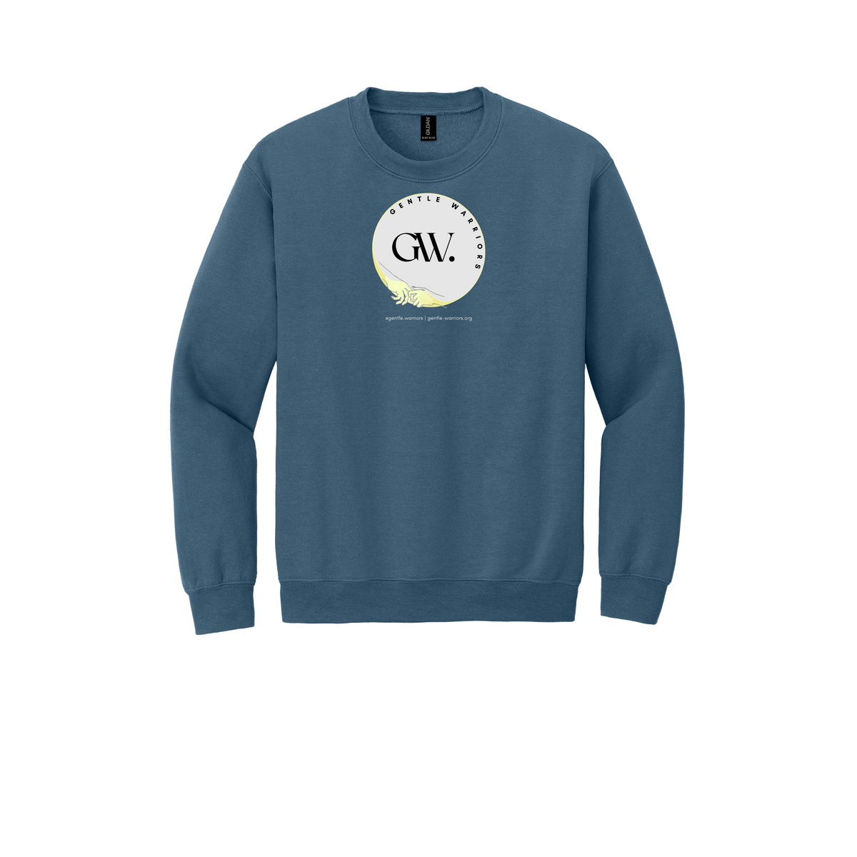 gentle-warriors-comfort-crewneck-dtf-front-18000-indigoblue-flat-front