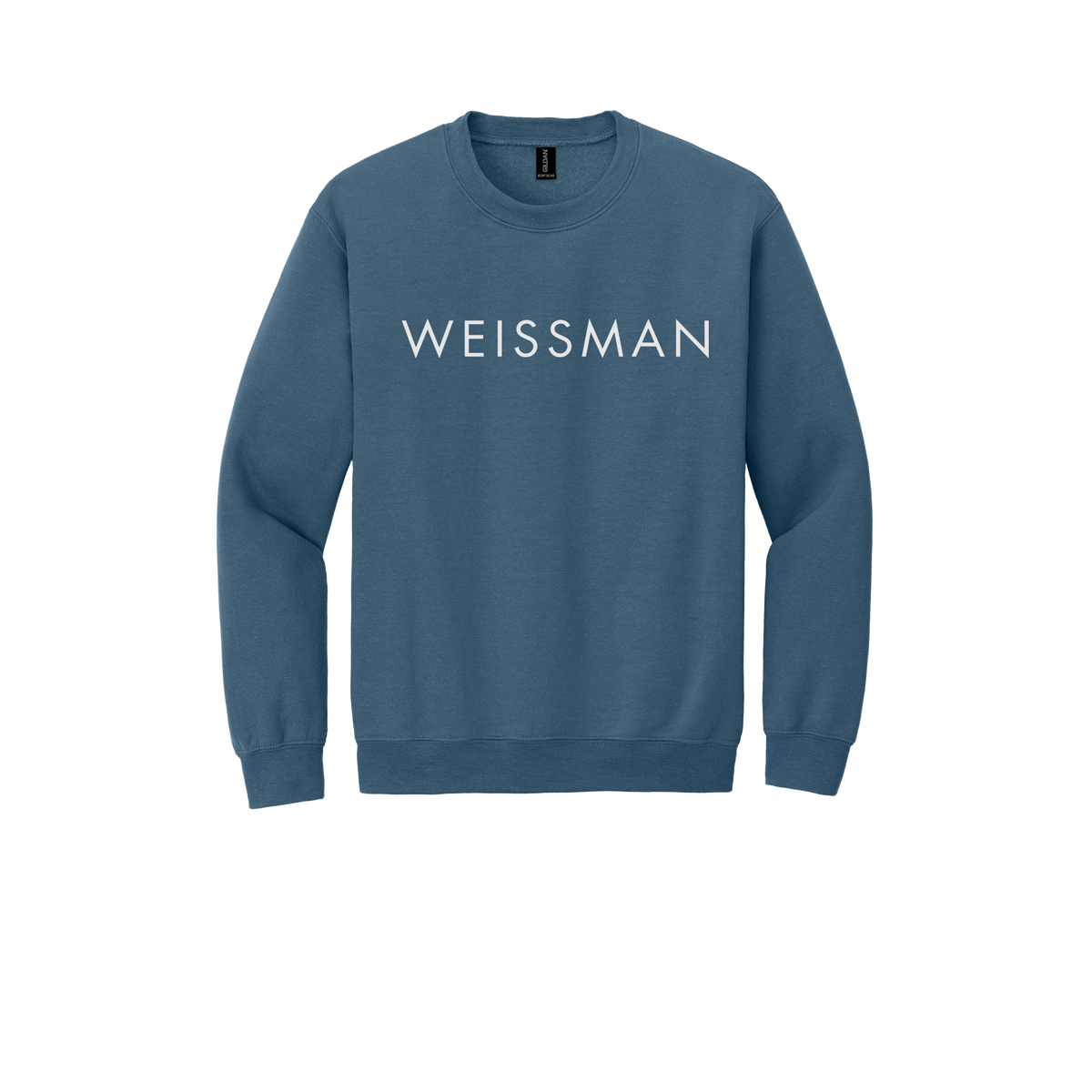 weissmans-comfort-crewneck-dtf-front-18000-indigoblue-flat-front