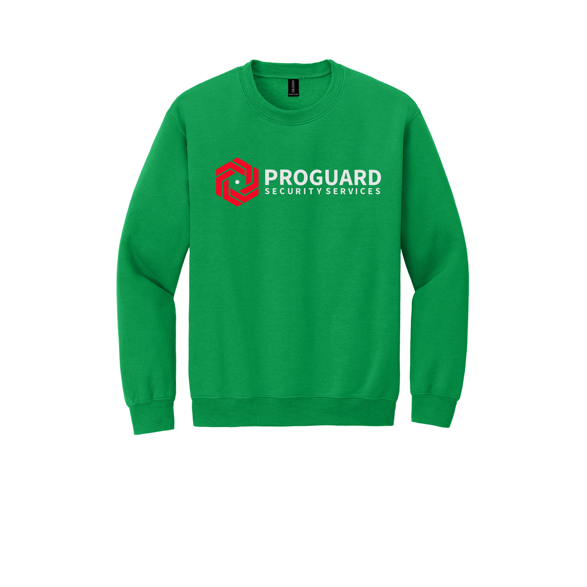 proguardsecurityservices-comfort-crewneck-dtf-front-18000-irishgreen-flat-front