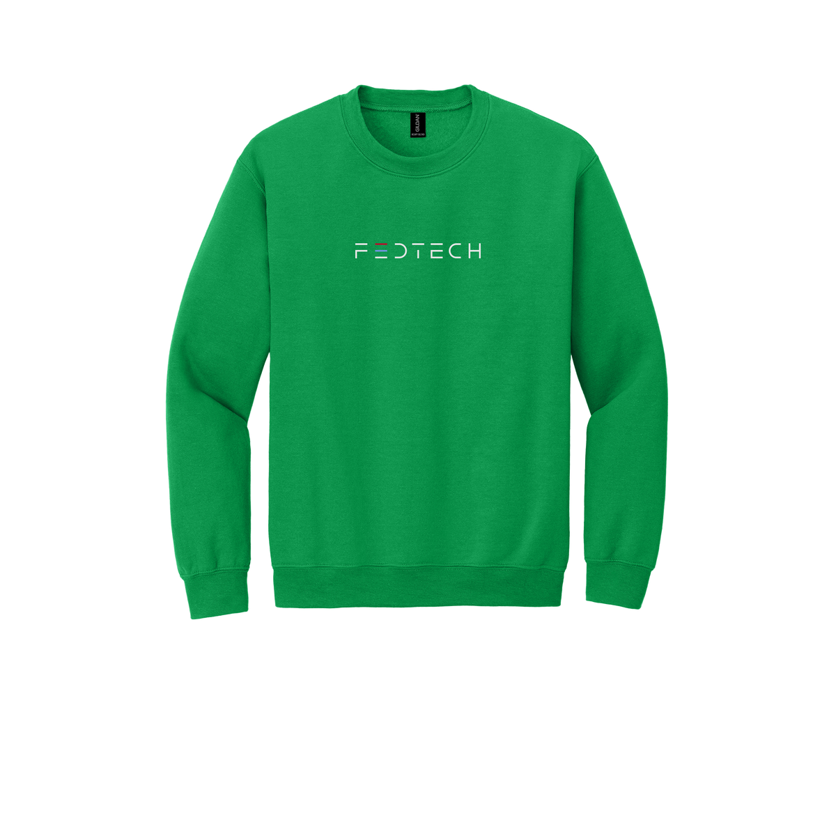 fedtech-comfort-crewneck-dtf-front-18000-irishgreen-flat-front