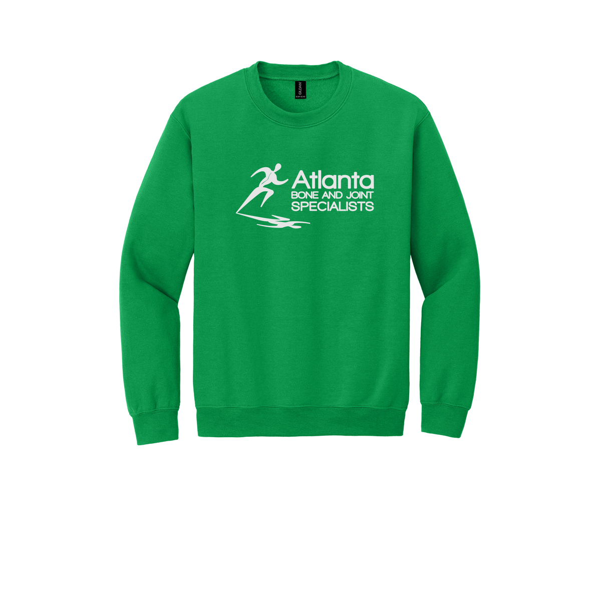 atlantaboneandjoint-clinic-comfort-crewneck-dtf-front-18000-irishgreen-flat-front