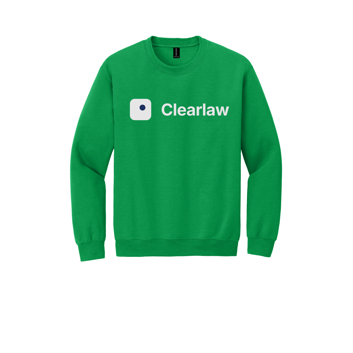clearlaw-comfort-crewneck-dtf-front-18000-irishgreen-flat-front