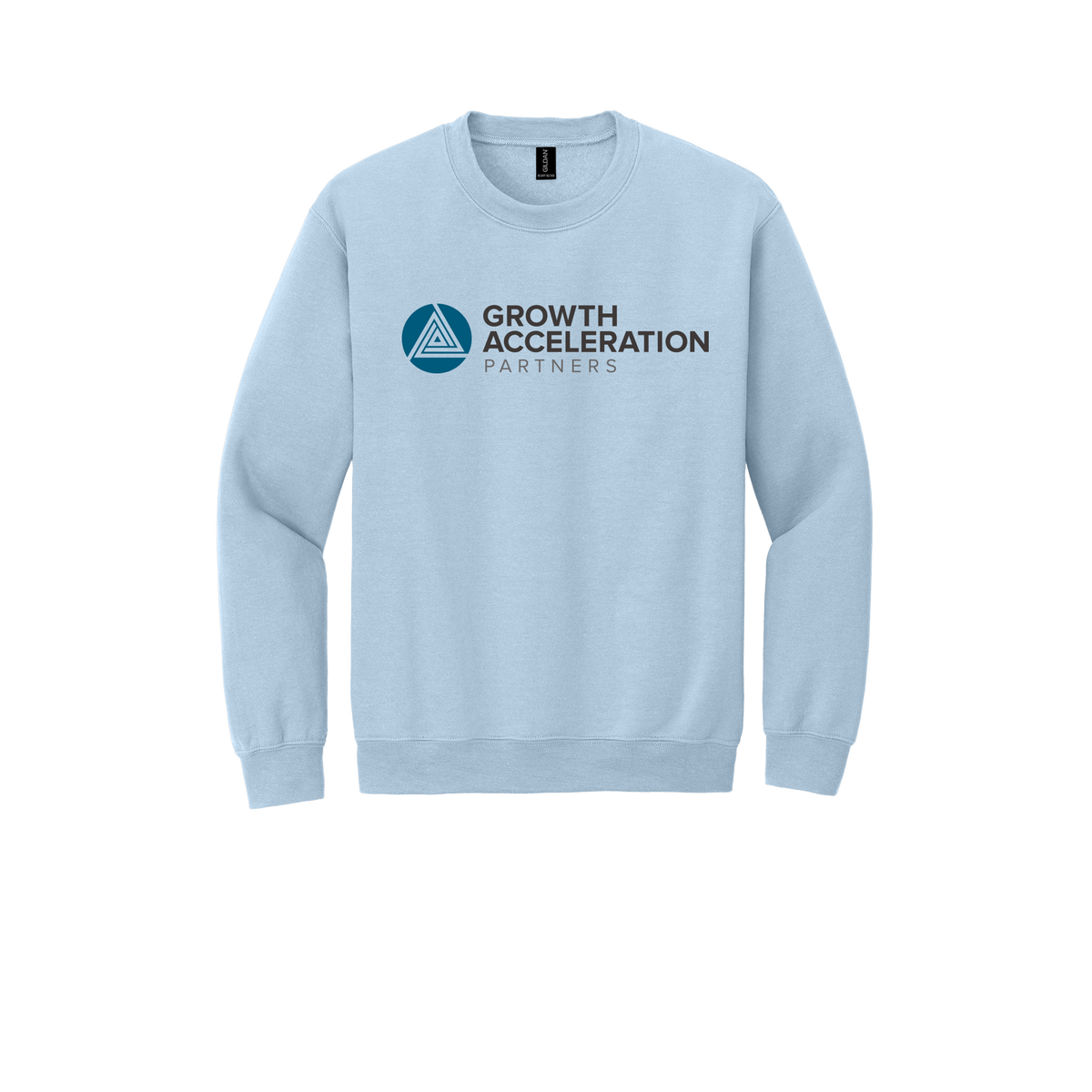 growthaccelerationpartners-comfort-crewneck-dtf-front-18000-lightblue-flat-front