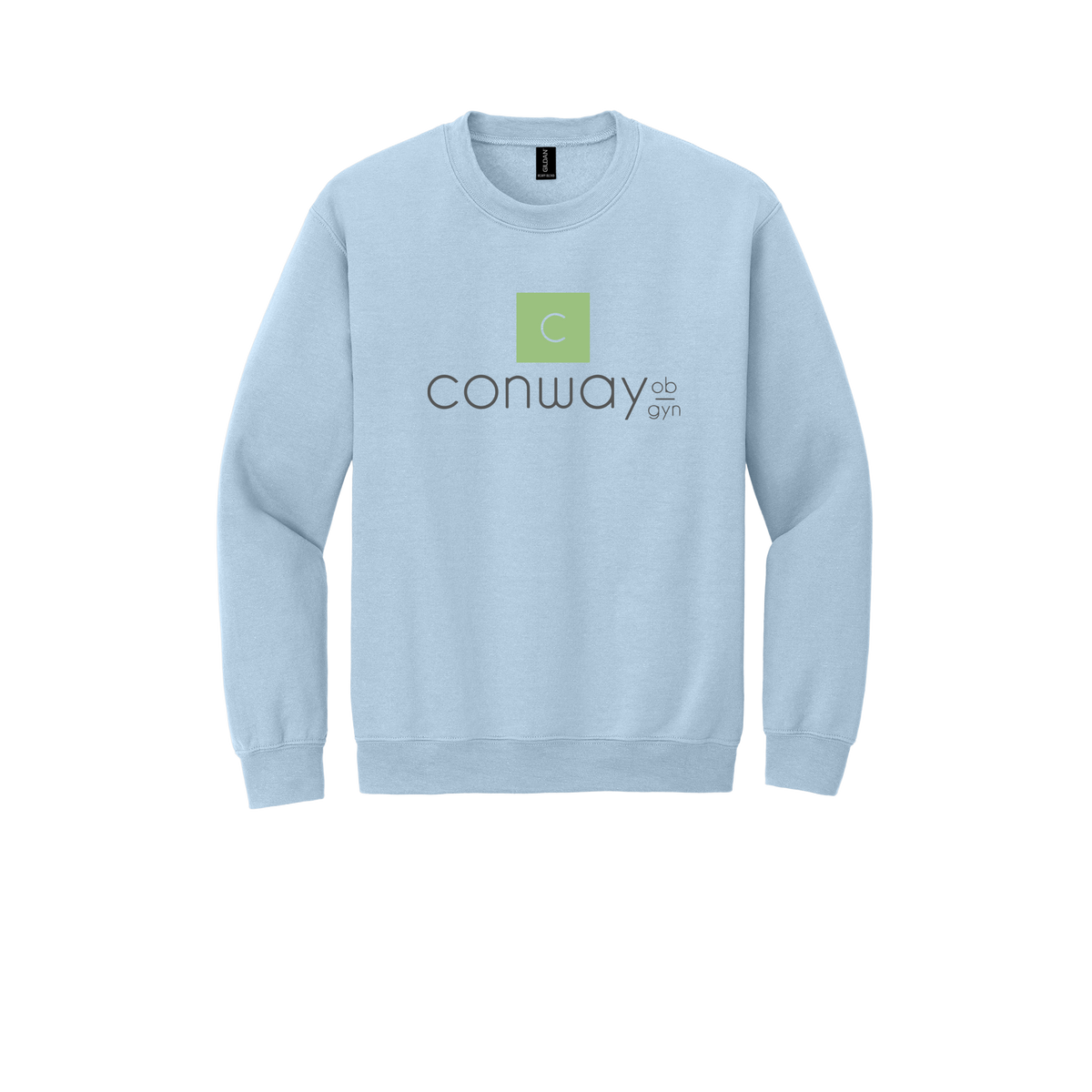 conwayobgyn-clinic-comfort-crewneck-dtf-front-18000-lightblue-flat-front