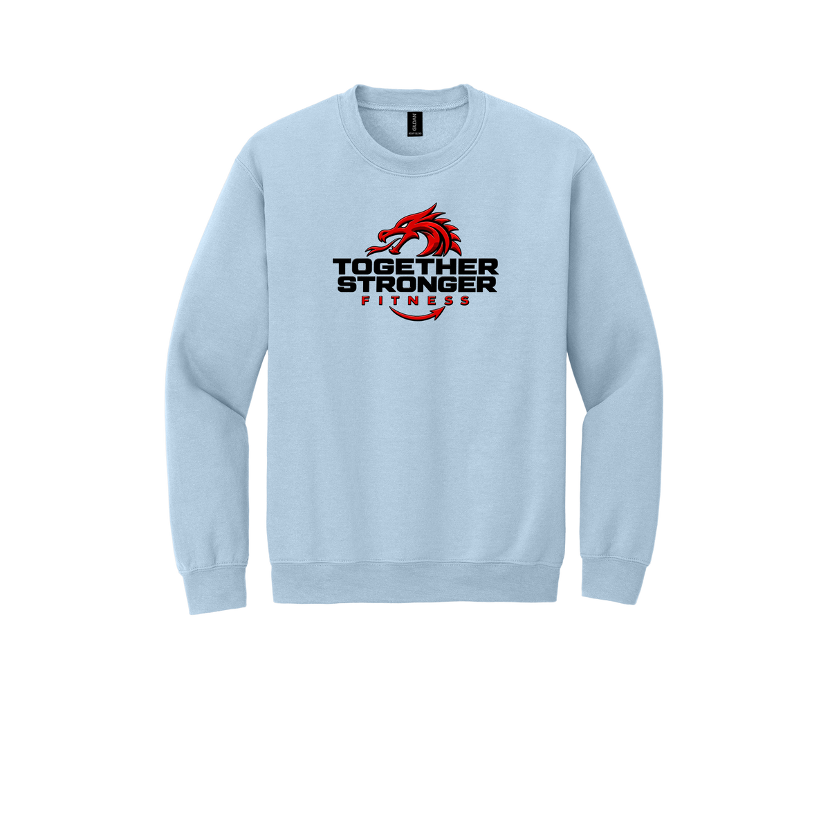 togetherstrongerfitness-comfort-crewneck-dtf-front-18000-lightblue-flat-front
