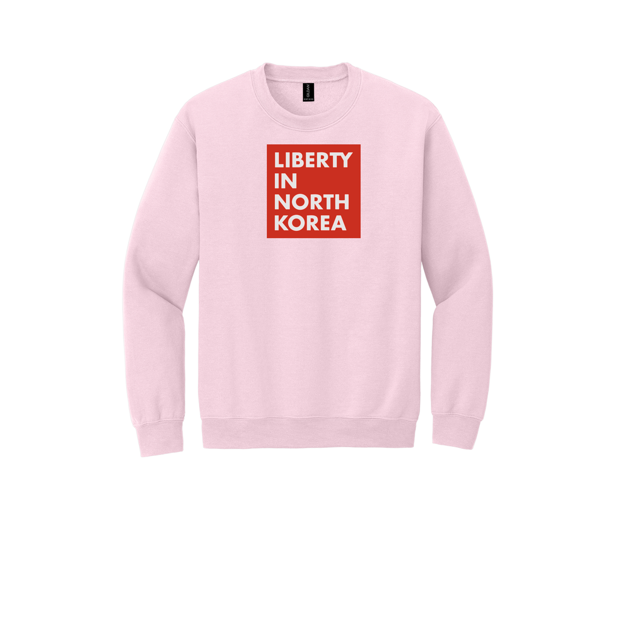 libertyinnorthkorea-comfort-crewneck-dtf-front-18000-lightpink-flat-front