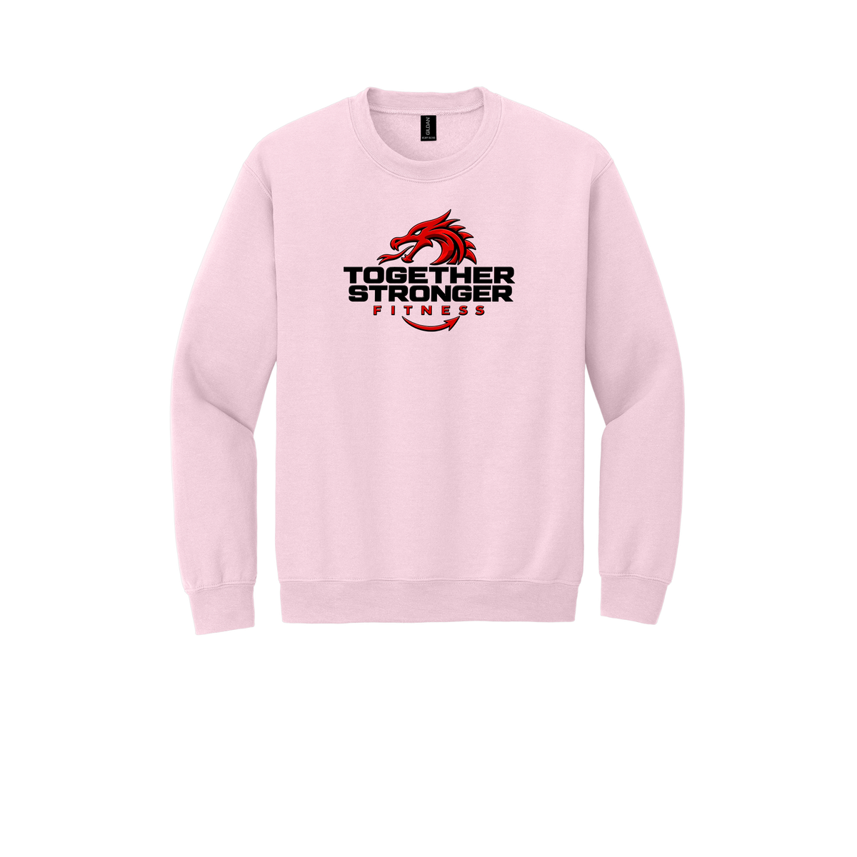 togetherstrongerfitness-comfort-crewneck-dtf-front-18000-lightpink-flat-front
