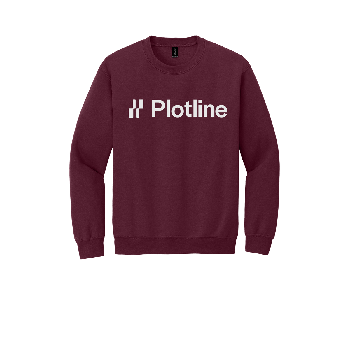 plotline-comfort-crewneck-dtf-front-18000-maroon-flat-front