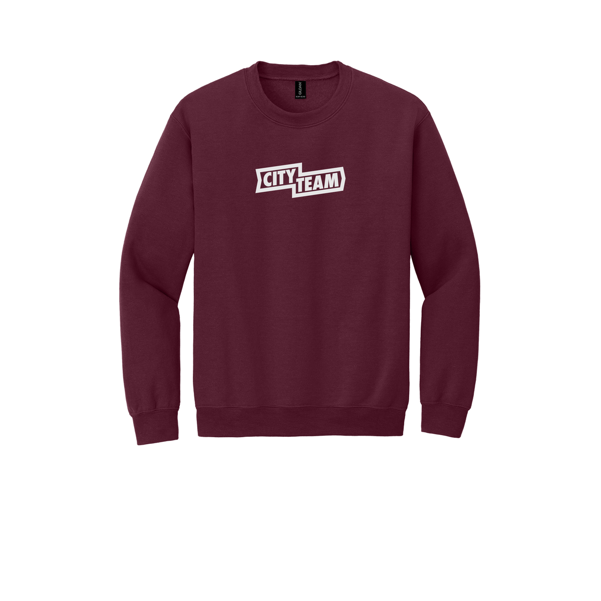 cityteam-comfort-crewneck-dtf-front-18000-maroon-flat-front