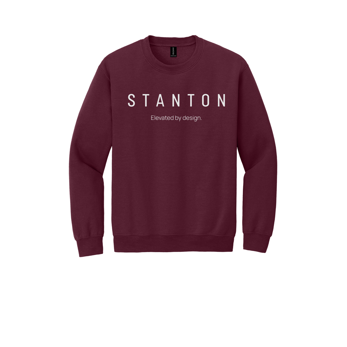 stantoncarpet-comfort-crewneck-dtf-front-18000-maroon-flat-front