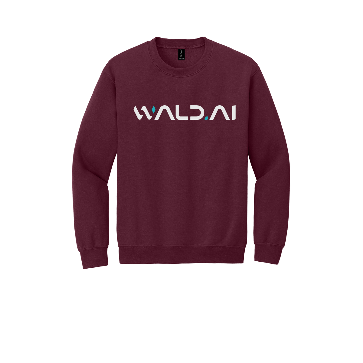 wald-comfort-crewneck-dtf-front-18000-maroon-flat-front