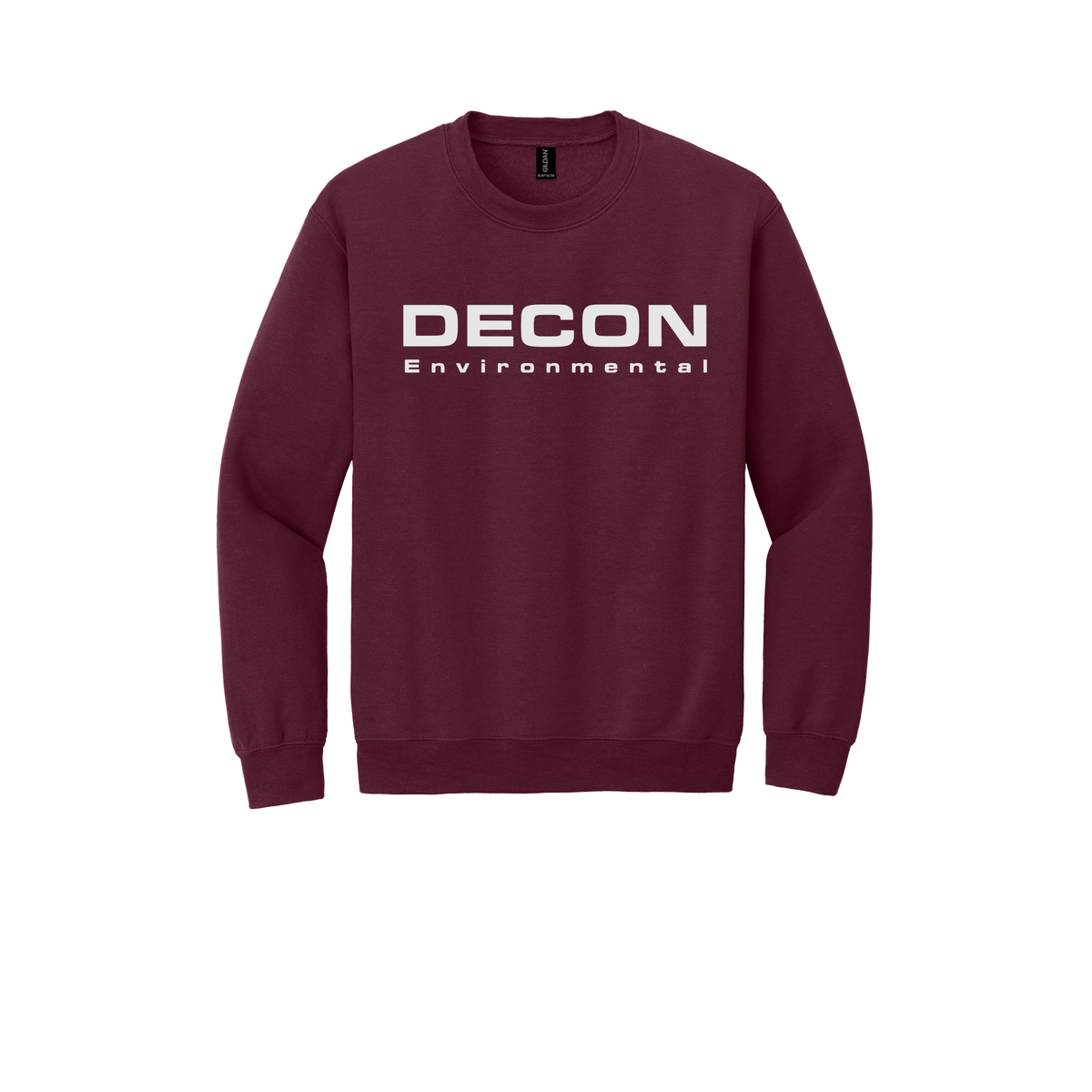 decon-comfort-crewneck-dtf-front-18000-maroon-flat-front
