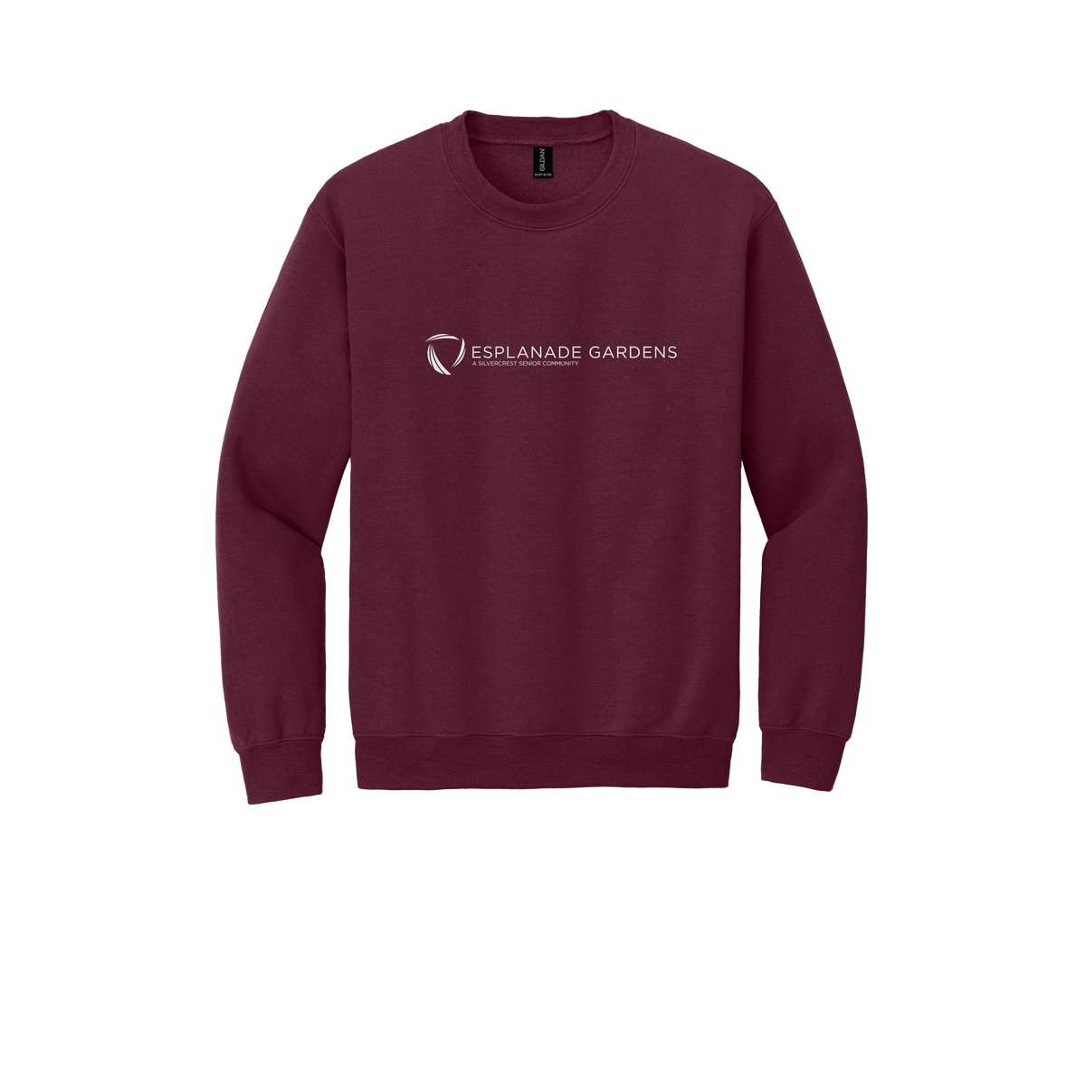 esplanadeseniorcampus-clinic-comfort-crewneck-dtf-front-18000-maroon-flat-front