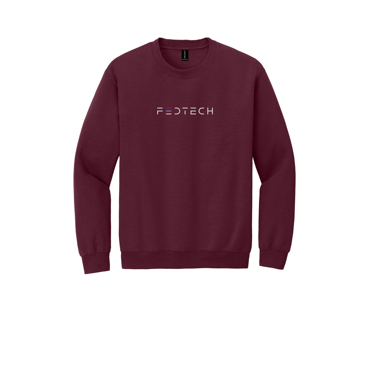 fedtech-comfort-crewneck-dtf-front-18000-maroon-flat-front