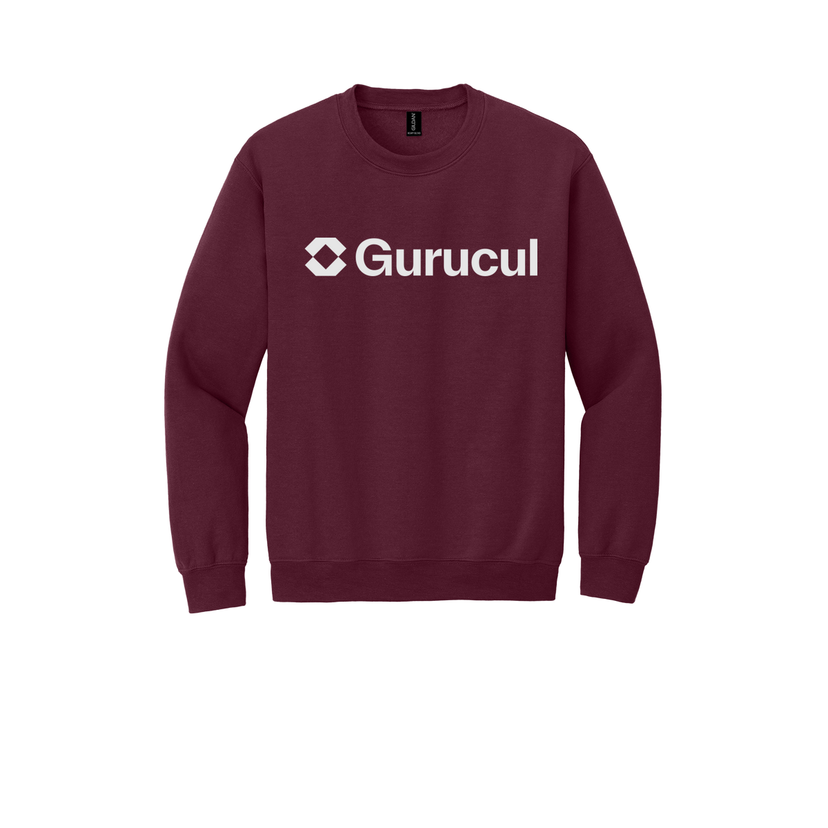 gurucul-comfort-crewneck-dtf-front-18000-maroon-flat-front