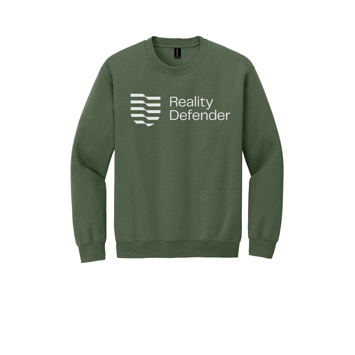 realitydefender-comfort-crewneck-dtf-front-18000-militarygreen-flat-front