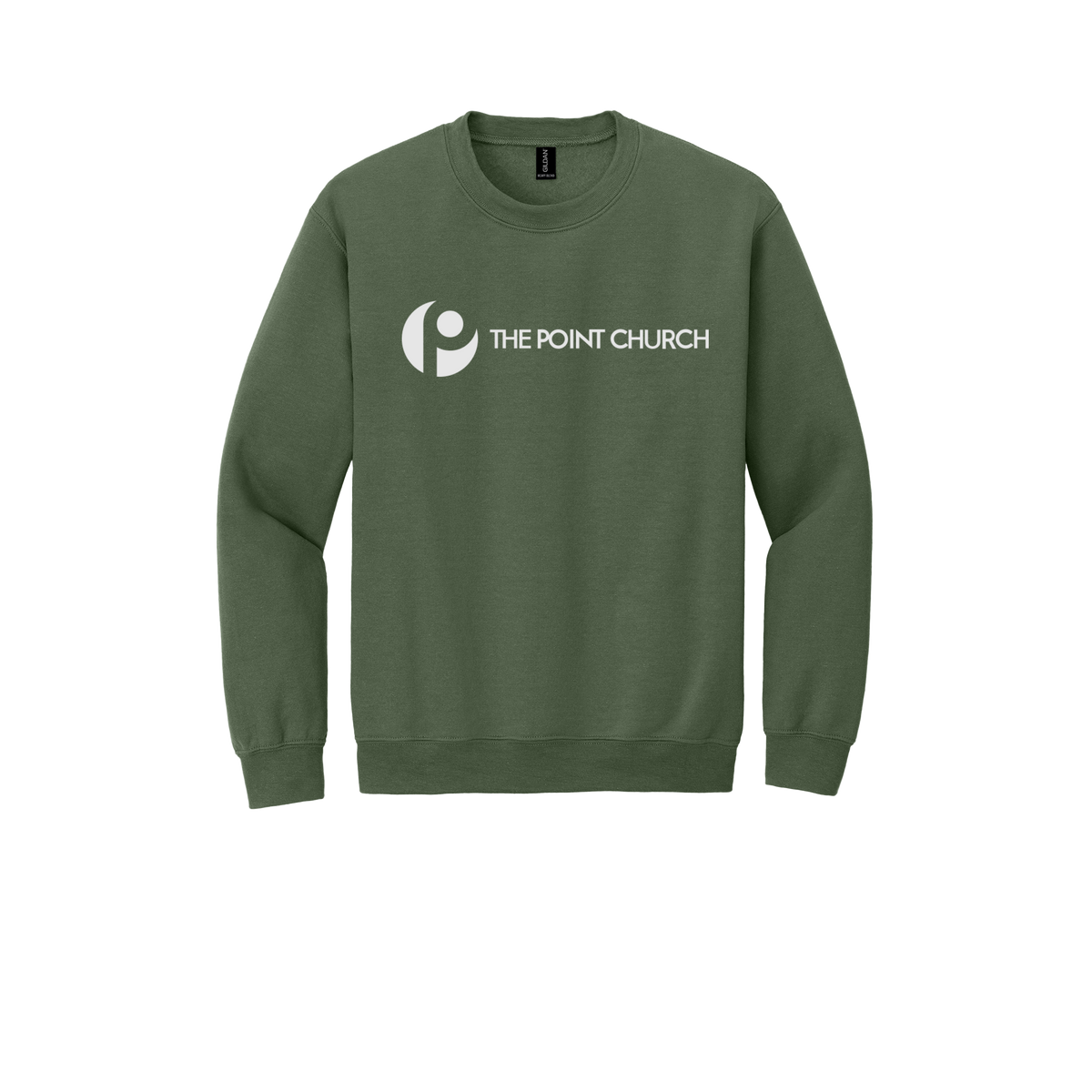 thepointva-comfort-crewneck-dtf-front-18000-militarygreen-flat-front