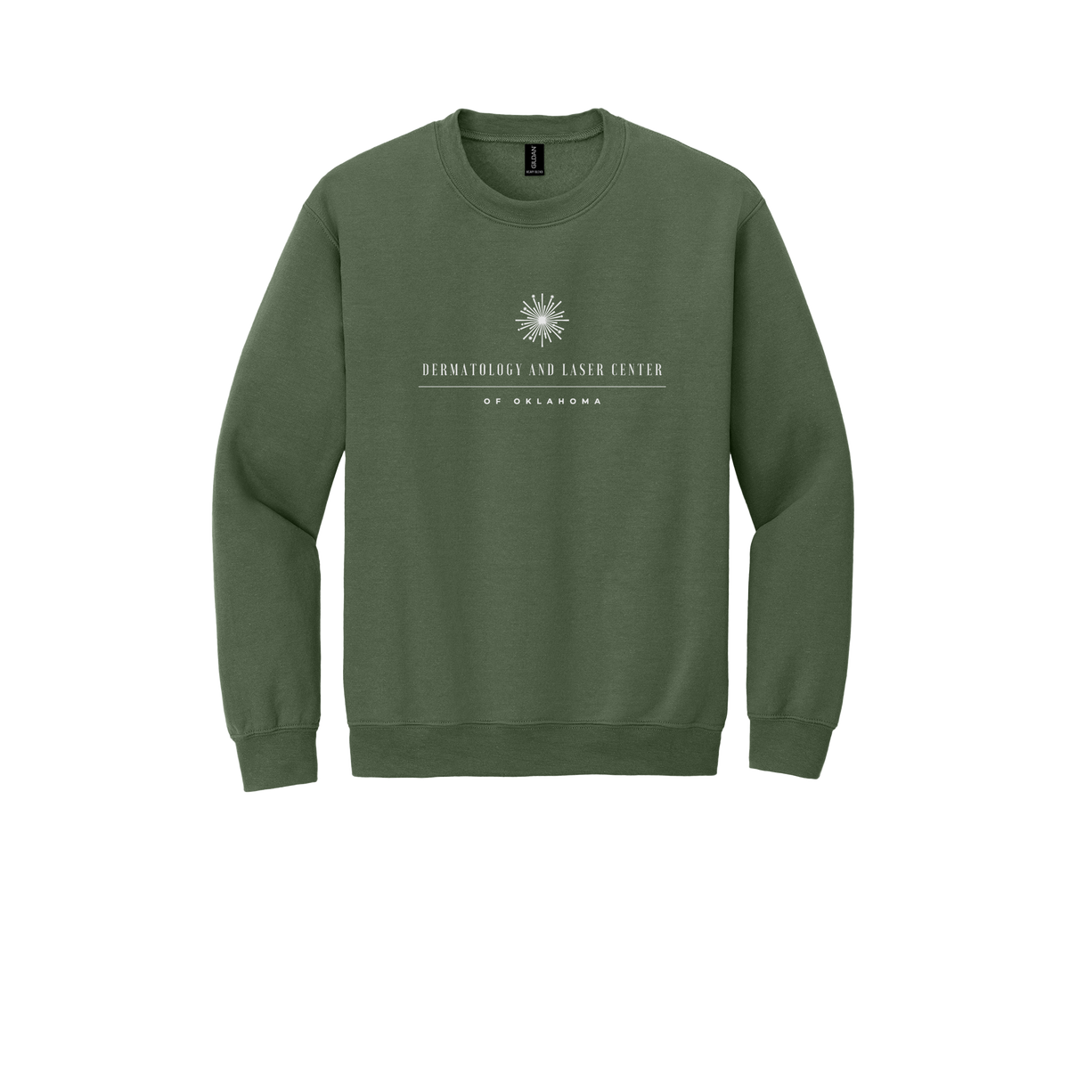 dermatologylaserok-clinic-comfort-crewneck-dtf-front-18000-militarygreen-flat-front