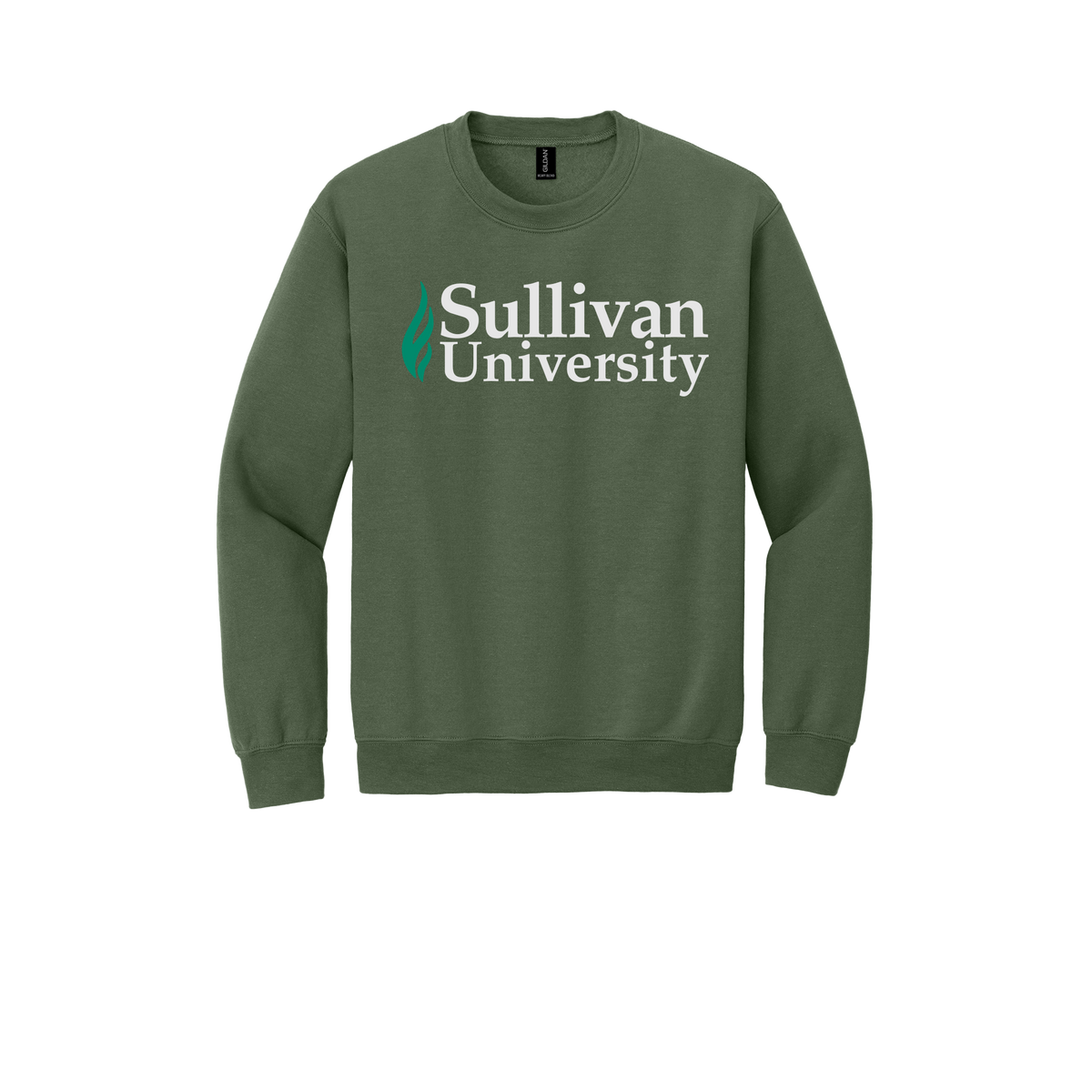 sullivan-comfort-crewneck-dtf-front-18000-militarygreen-flat-front