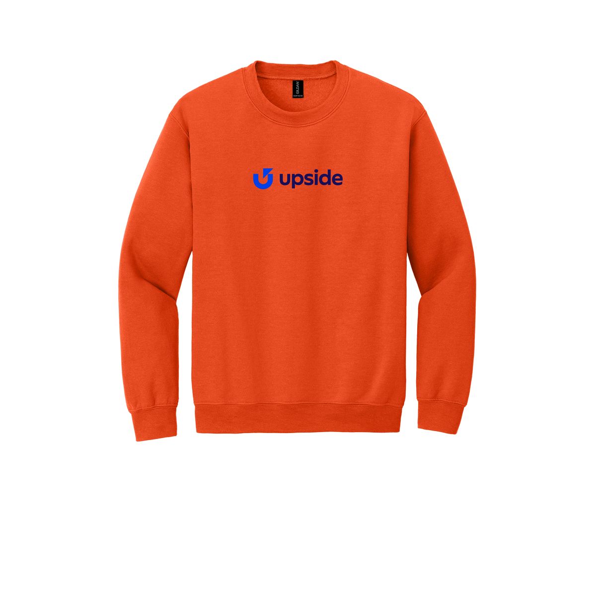 upside-comfort-crewneck-dtf-front-18000-orange-flat-front