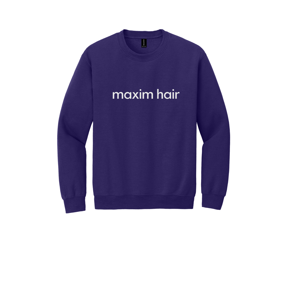maximhairrestoration-clinic-comfort-crewneck-dtf-front-18000-purple-flat-front