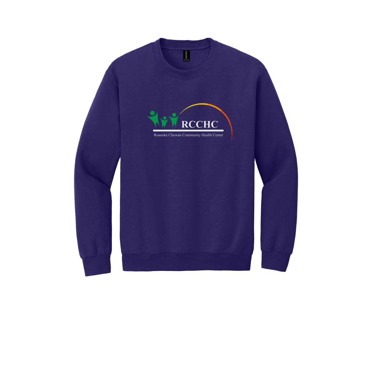 rcchc-clinic-comfort-crewneck-dtf-front-18000-purple-flat-front