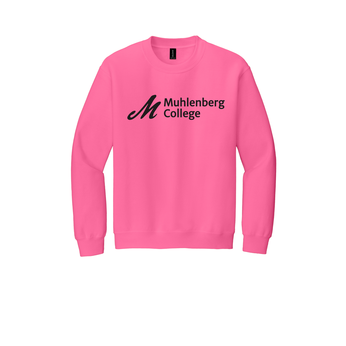 muhlenberg-comfort-crewneck-dtf-front-18000-safetypink-flat-front