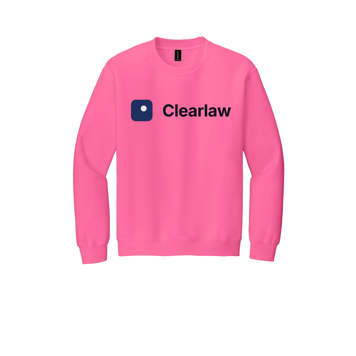 clearlaw-comfort-crewneck-dtf-front-18000-safetypink-flat-front
