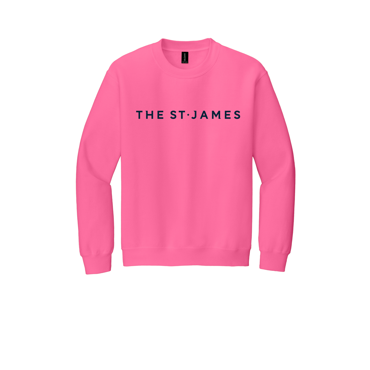 thestjames-comfort-crewneck-dtf-front-18000-safetypink-flat-front