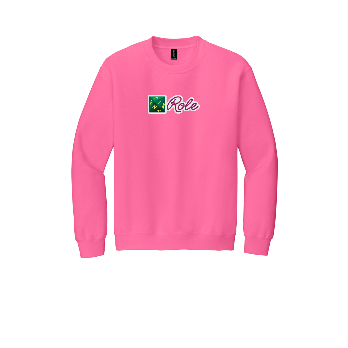 cinemarole-comfort-crewneck-dtf-front-18000-safetypink-flat-front