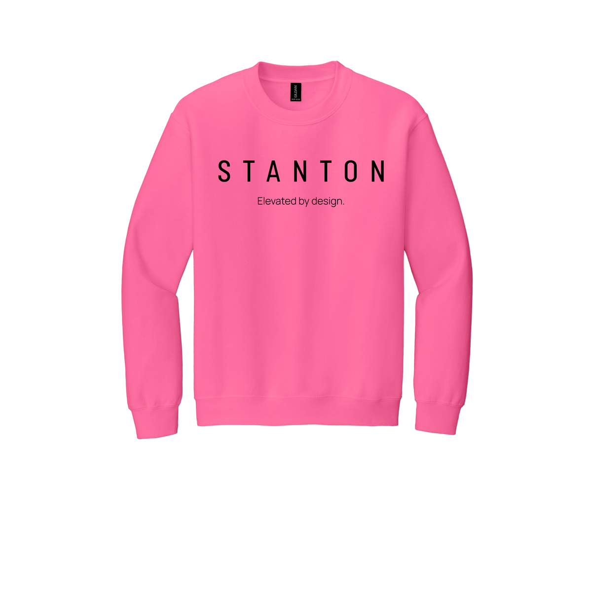 stantoncarpet-comfort-crewneck-dtf-front-18000-safetypink-flat-front