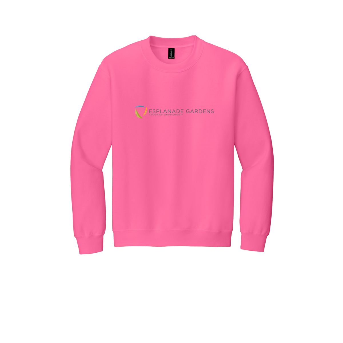 esplanadeseniorcampus-clinic-comfort-crewneck-dtf-front-18000-safetypink-flat-front