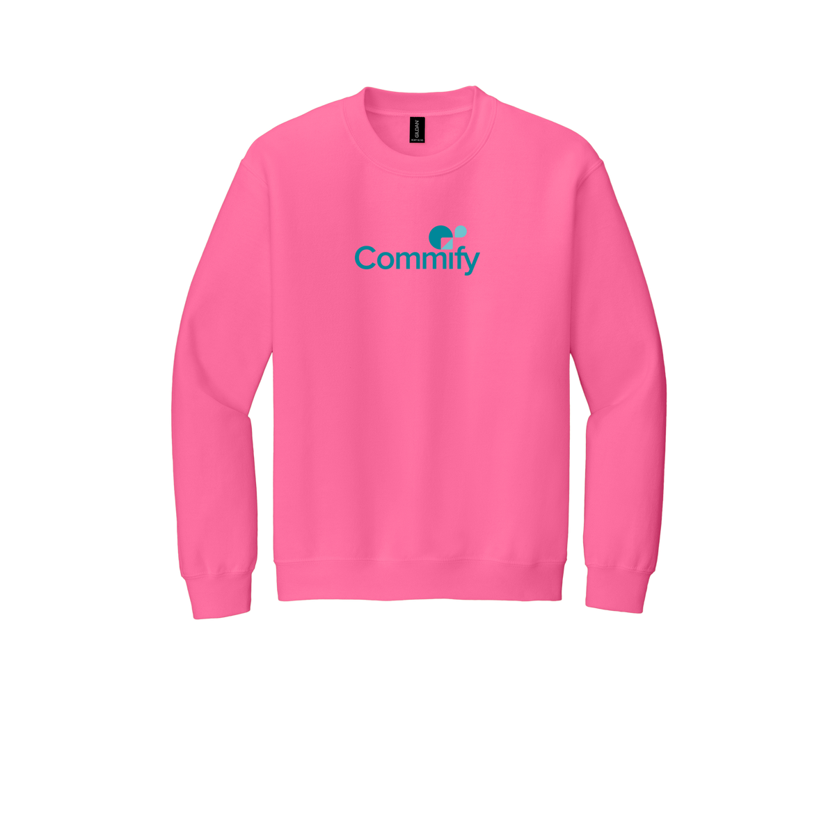 commify-comfort-crewneck-dtf-front-18000-safetypink-flat-front