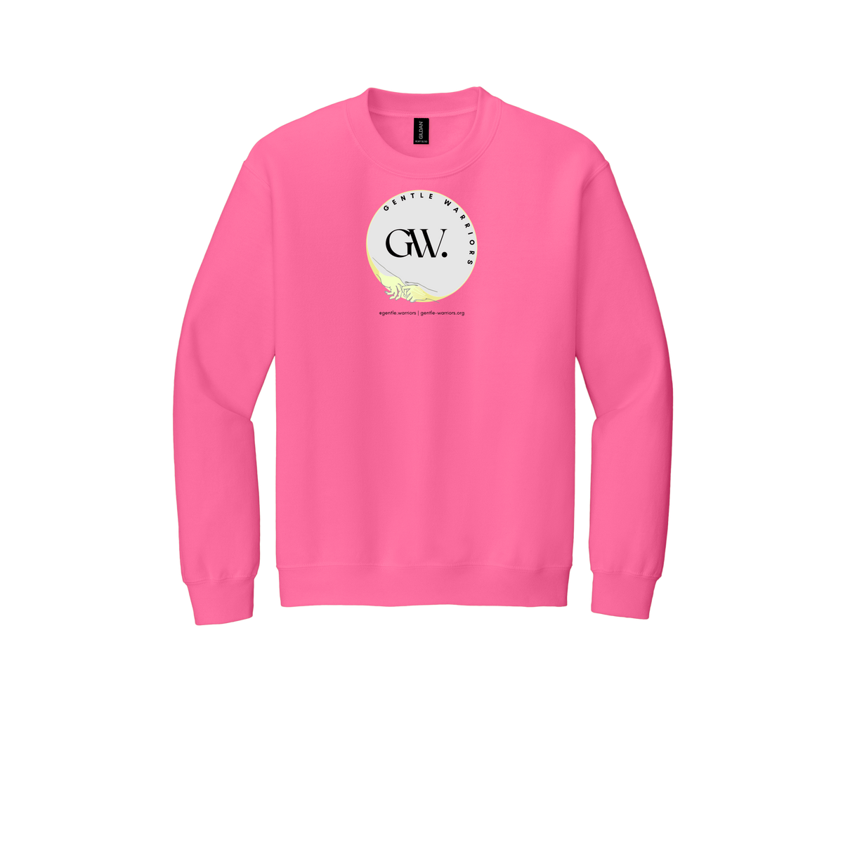 gentle-warriors-comfort-crewneck-dtf-front-18000-safetypink-flat-front