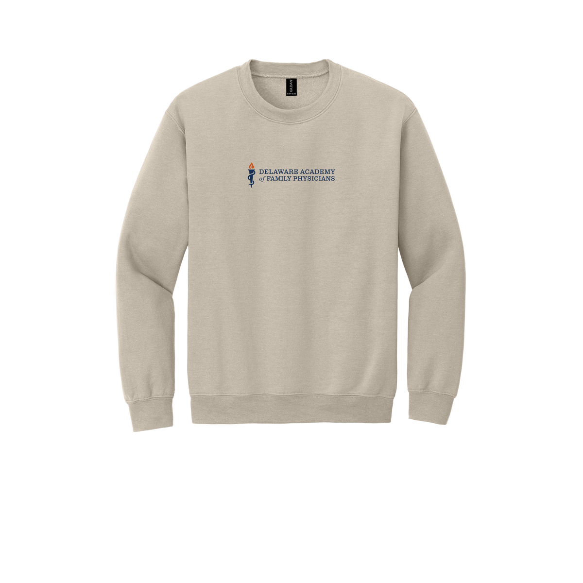 delfamdoc-clinic-comfort-crewneck-dtf-front-18000-sand-flat-front