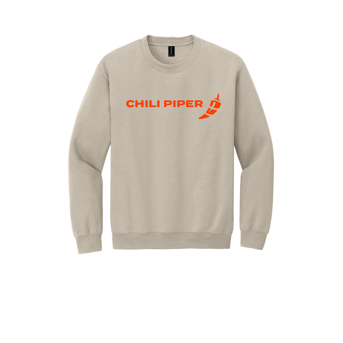 chilipiper-comfort-crewneck-dtf-front-18000-sand-flat-front