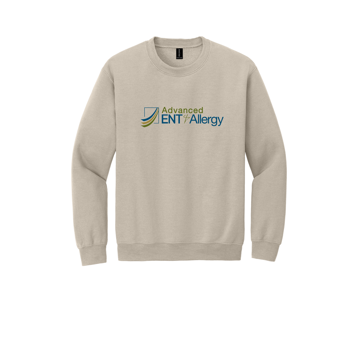 advancedentandallergy-clinic-comfort-crewneck-dtf-front-18000-sand-flat-front