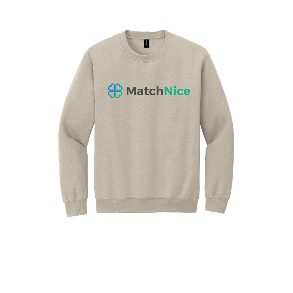 matchnice-comfort-crewneck-dtf-front-18000-sand-flat-front