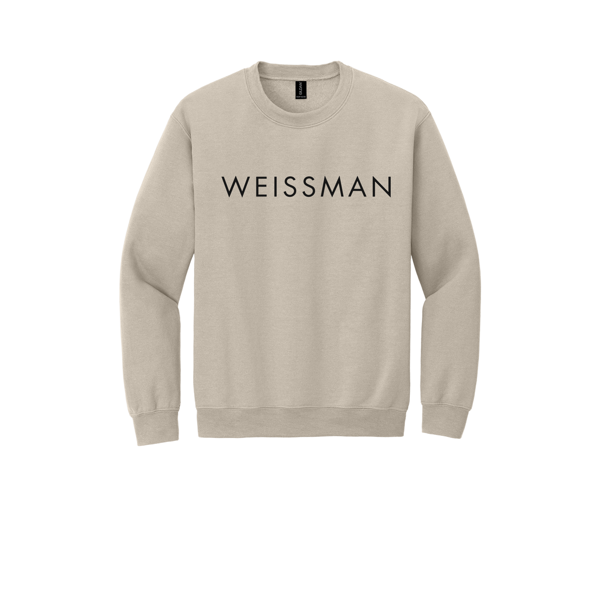 weissmans-comfort-crewneck-dtf-front-18000-sand-flat-front